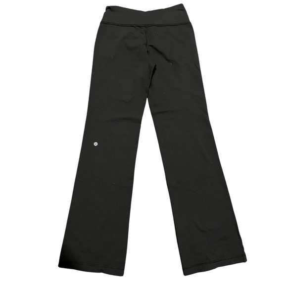 Lululemon Black Flared Pants Size 6 - Picture 2 of 3